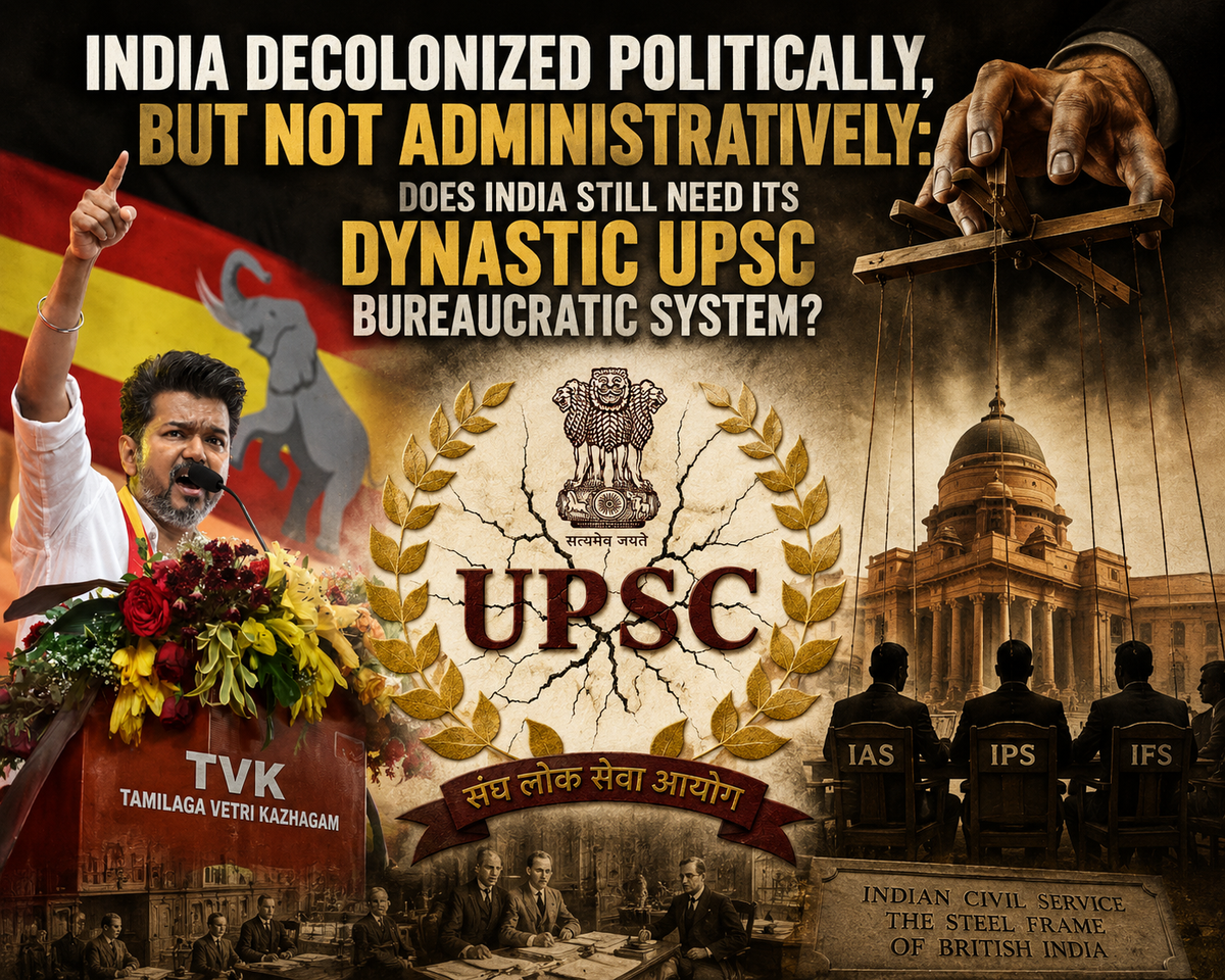 India Decolonized Politically, But Not Administratively: Does India Still Need the UPSC-IAS-IFS-IPS Bureaucratic Empire?
