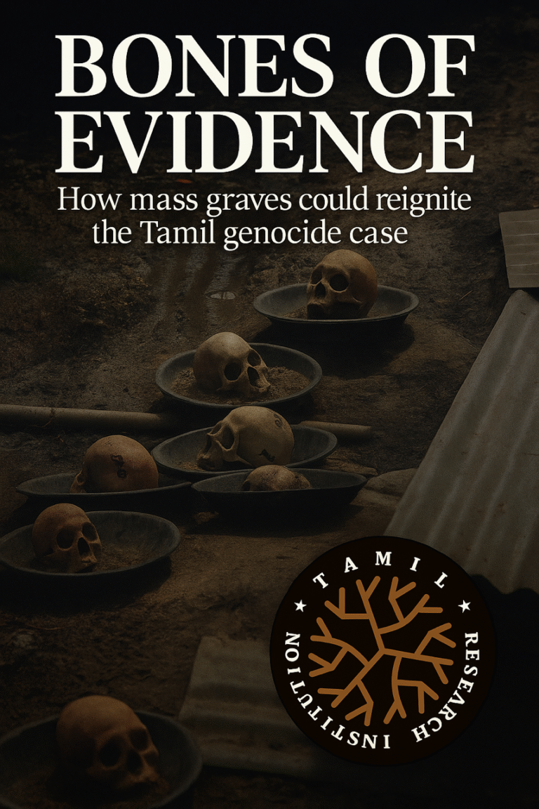 Bones of Evidence: How Mass Graves Could Reignite the Tamil Genocide Case