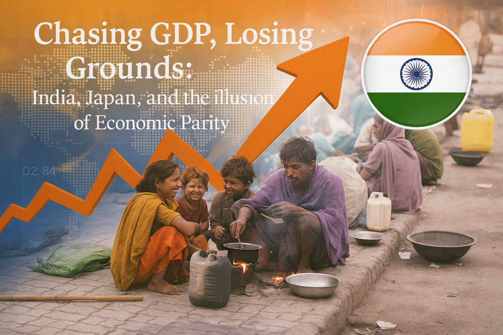 Chasing GDP, Losing Ground: India, Japan, and the Illusion of Economic Parity