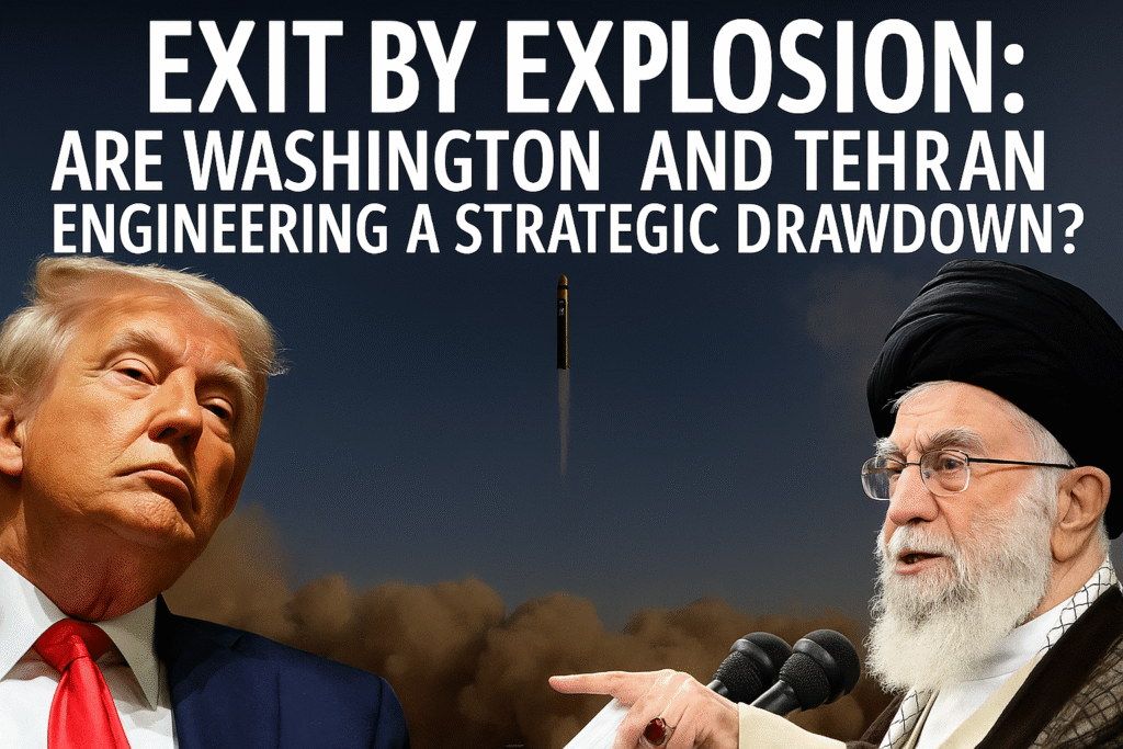 Exit by Explosion: Are Washington and Tehran Engineering a Strategic Drawdown?